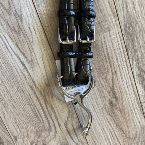 Ralph Lauren leather belt Black size M NWT - Picture 3 of 6